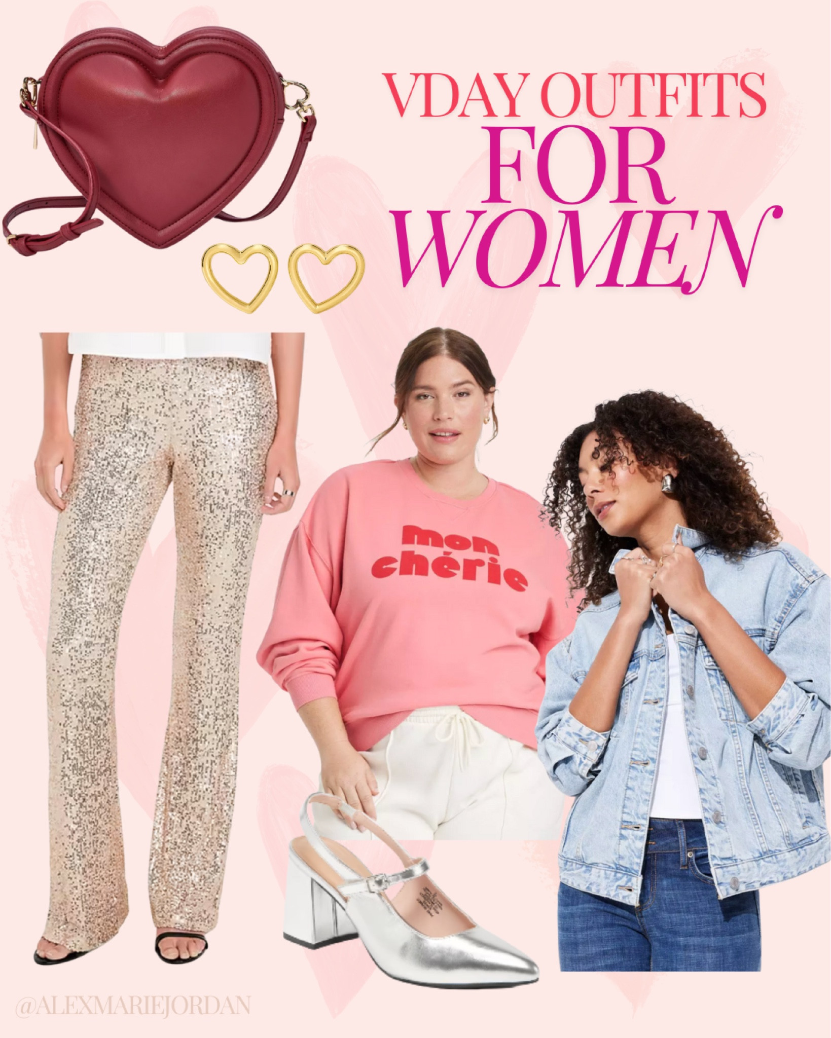 Festive valentines outfit perfect for date night or night out with the girls for galentines. Sequins and hearts 🥰 

#LTKSeasonal #LTKMidsize #LTKFindsUnder100