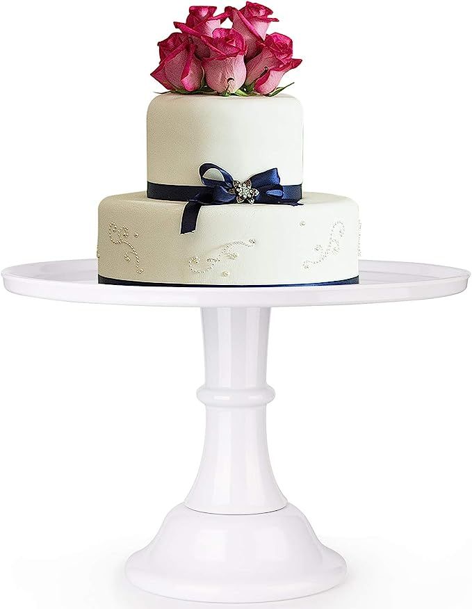 Round Cake Stand 11" Melamine Cake Display Stand Dessert Cupcake Display Tray for Graduation,Wedd... | Amazon (US)