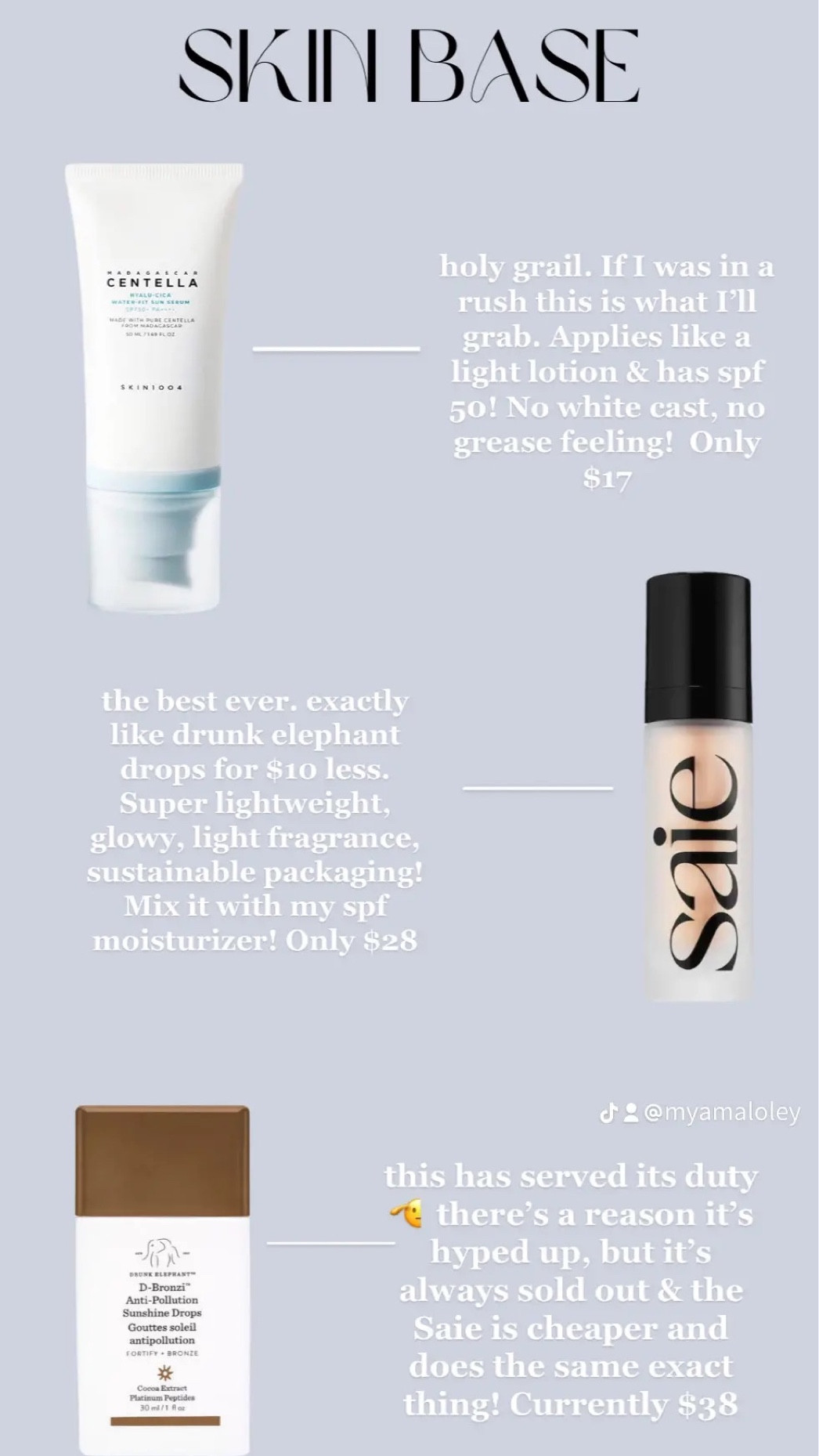 These are my holy grails for base makeup! The perfect Dewey skin! I absolutely swear by these! 

Lightweight and clean skincare is the best! 

#LTKGiftGuide #LTKFind #LTKBeautySale