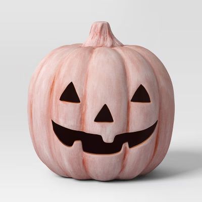 6.5" Halloween Terracotta Pumpkin Jack-O-Lantern Party Decoration Orange - Hyde & EEK! Boutique... | Target