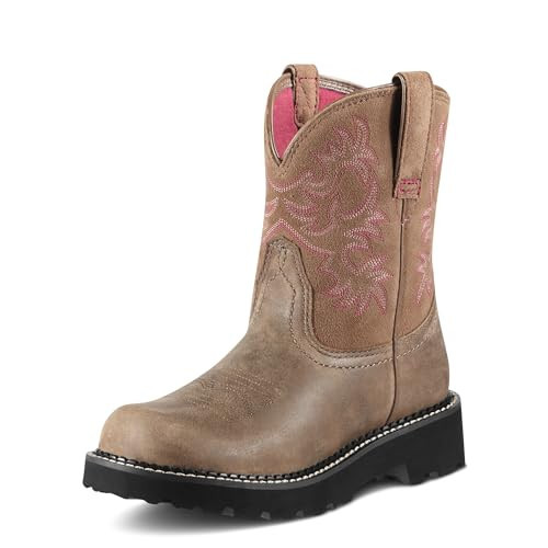 Ariat Womens Fatbaby Western Boot Brown Bomber/Brown Bomber 7.5 Wide | Amazon (US)