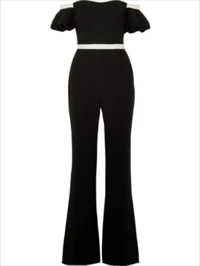 Rachel Zoe - Dove Off-the-shoulder Crepe Jumpsuit - Black