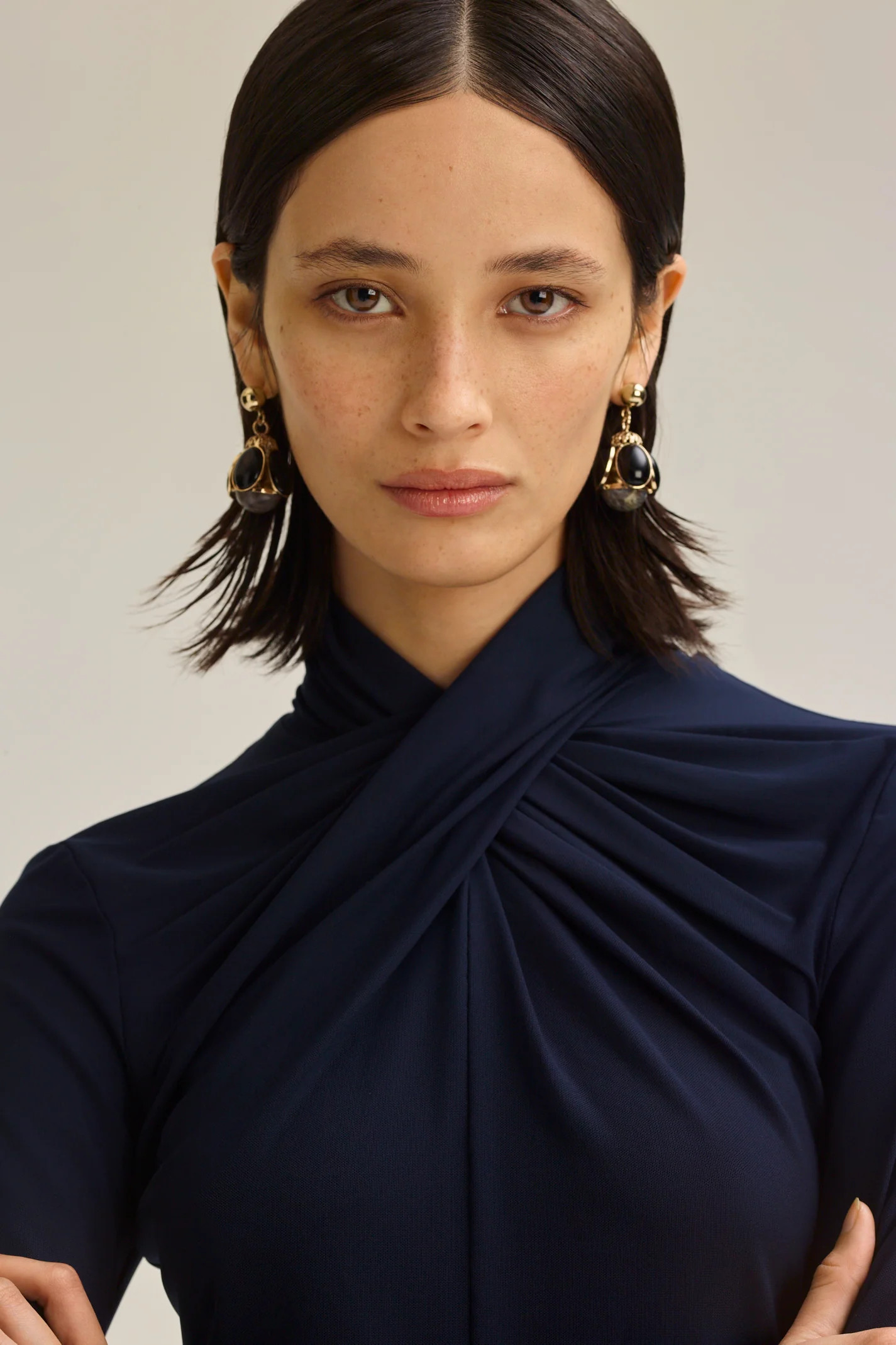 MESH TURBAN TWIST TOP - NAVY - Scanlan Theodore | Scanlan Theodore AU