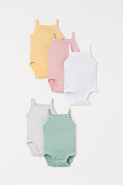5-pack Sleeveless Bodysuits | H&M (US + CA)