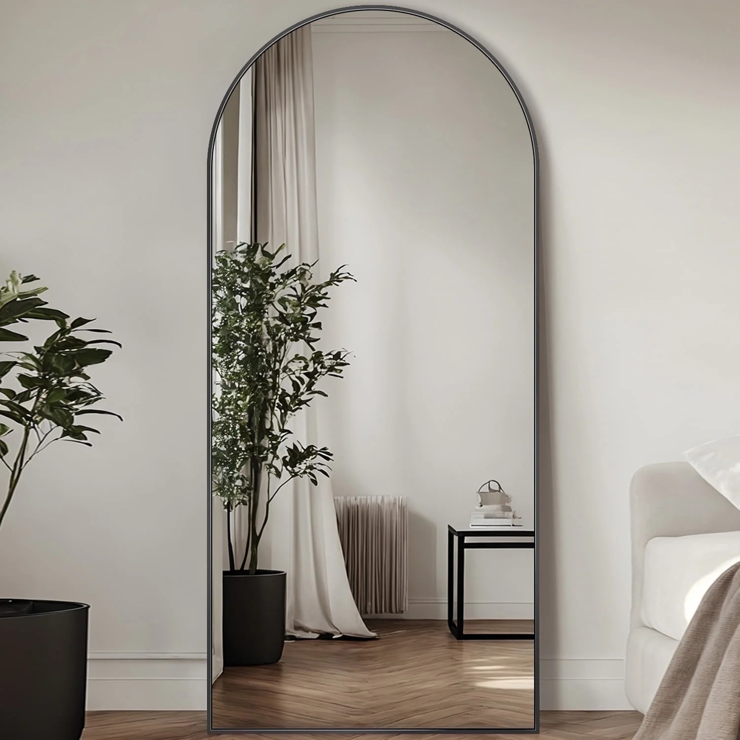 Antok Arched Full Length Floor Mirror 68"x26" Full Body Mirror with Stand, for Bedroom, Living Ro... | Walmart (US)