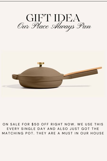 Our Place Always Pan on sale right now!! Would make an amazing gift for your mom, mother in law, or friend 

#LTKHolidaySale #LTKGiftGuide #LTKSeasonal