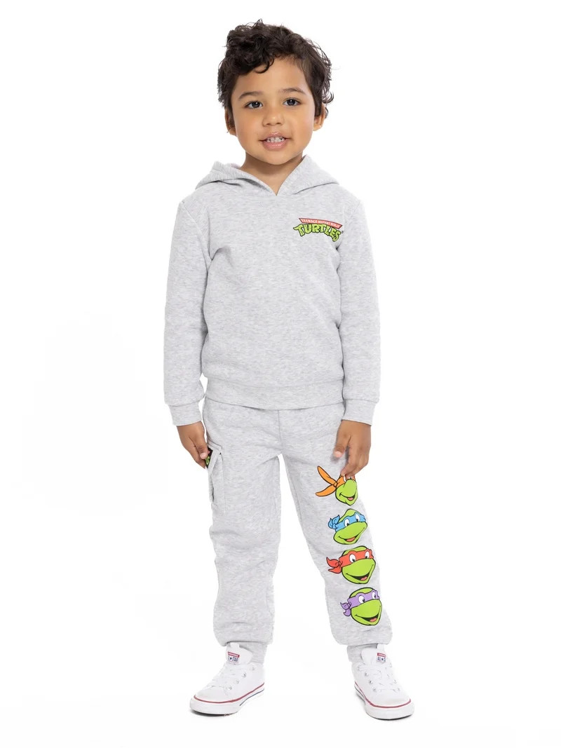 Teenage Mutant Ninja Turtles Toddler Boys Graphic Hoodie and Jogger Pants Set, 2-Piece, Sizes 12M... | Walmart (US)