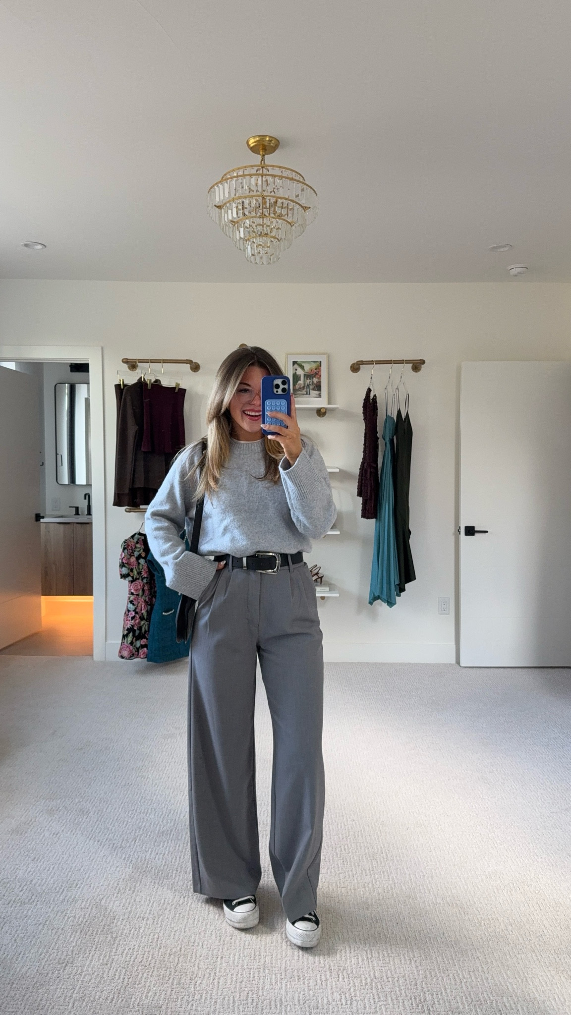 fall workwear outfit with black converse sneakers sloan abercrombie grey workwear pants [26] and grey crewneck sweater [medium]


#LTKWorkwear #LTKSaleAlert #LTKStyleTip