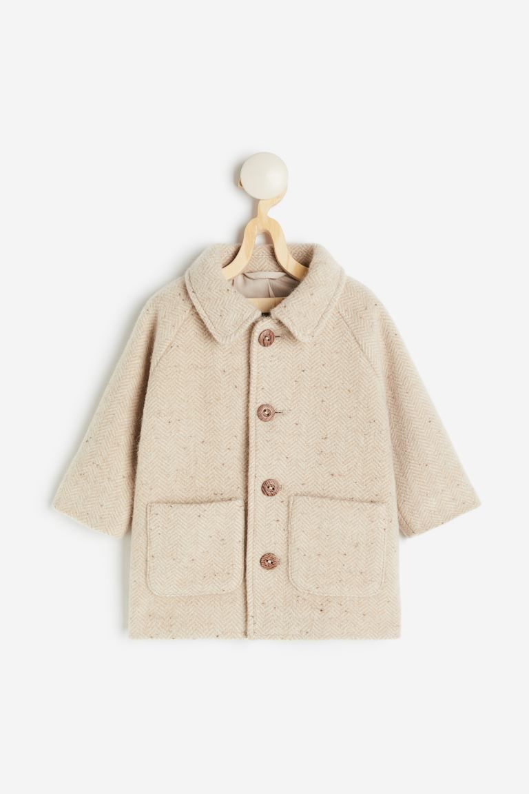Wool-blend Coat - Beige - Kids | H&M US | H&M (US + CA)
