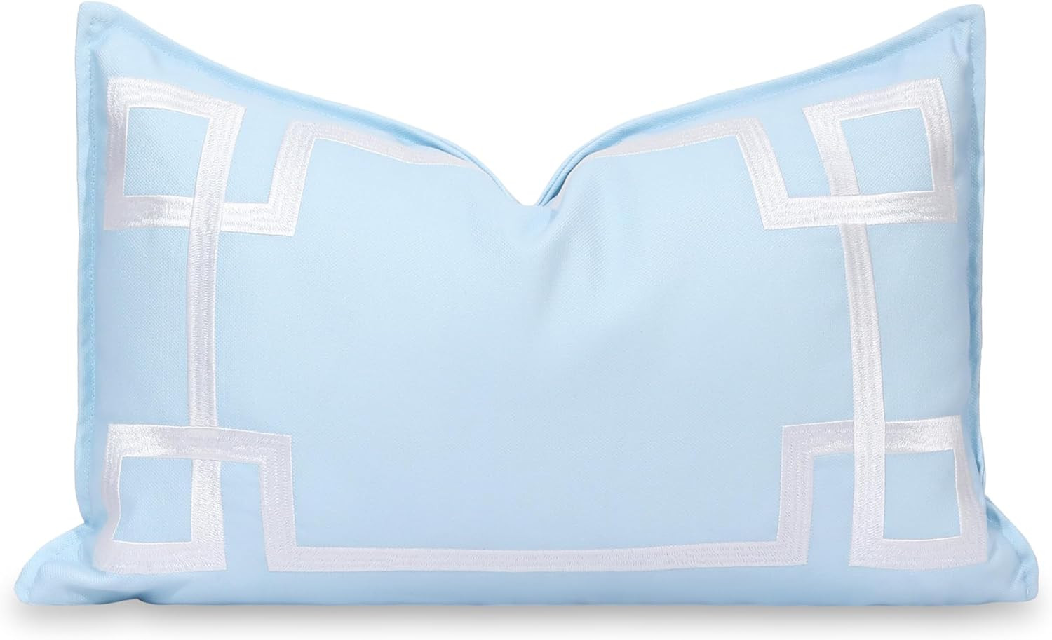 Hofdeco Premium Coastal Patio Indoor Outdoor Lumbar Pillow Cover Only, 12"x20" Water Repellent fo... | Amazon (US)