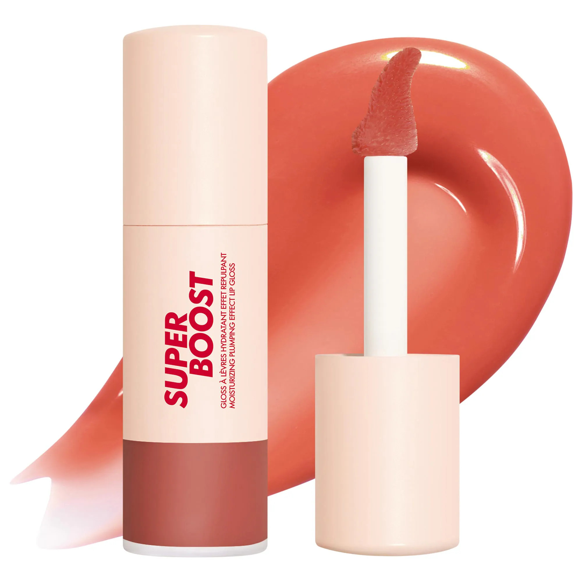 MAKE UP FOR EVER Super Boost Moisturizing & Plumping Lip Gloss 11 Fiery Love 0.3 oz / 9 mL | Sephora (US)