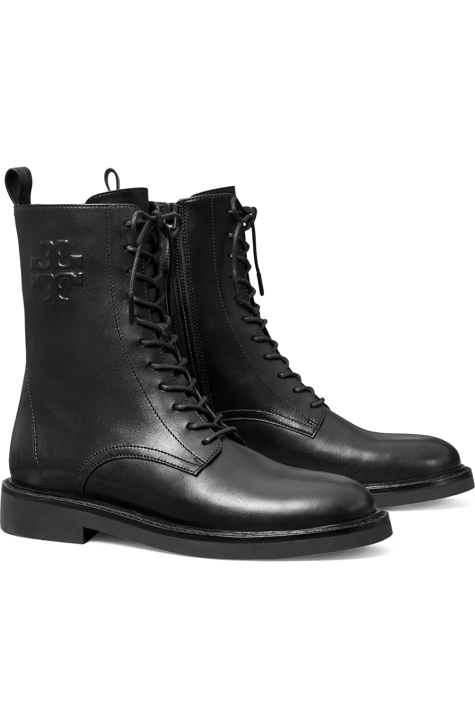 Double-T Croc Embossed Combat Boot (Women) | Nordstrom