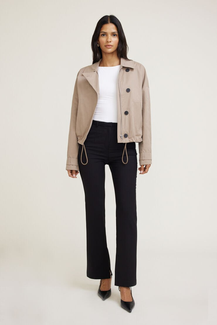 High Rise Slim Leg Pants | Dynamite Clothing