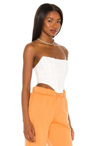 superdown Savannah Corset Top in White from Revolve.com | Revolve Clothing (Global)