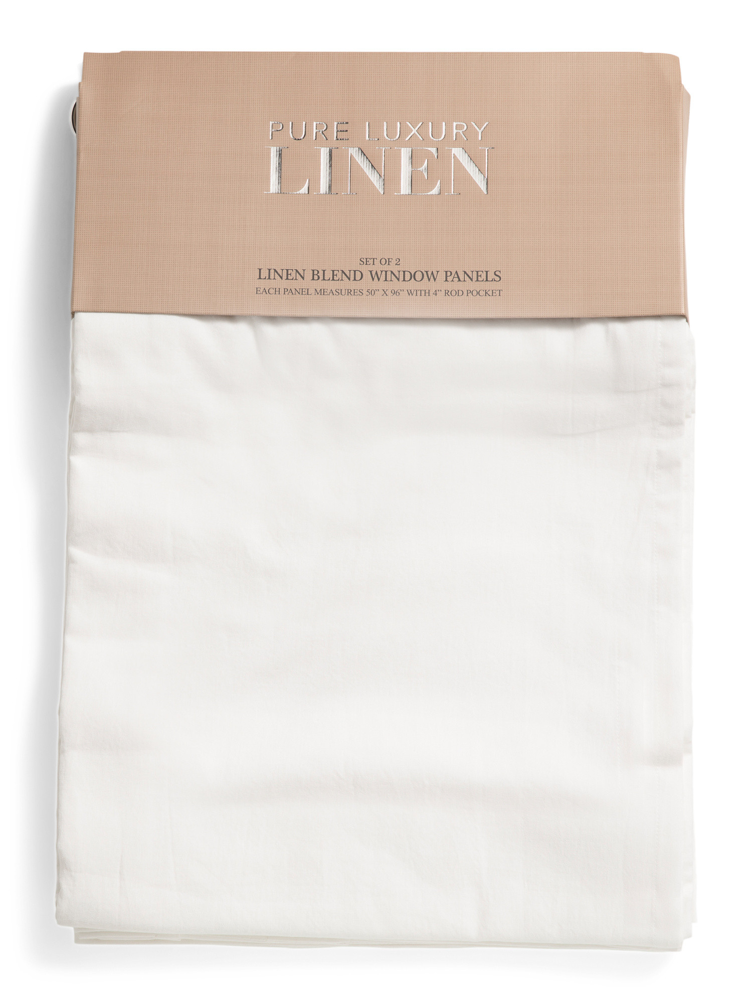 Set Of 2 Linen Blend Washed Window Panels | TJ Maxx