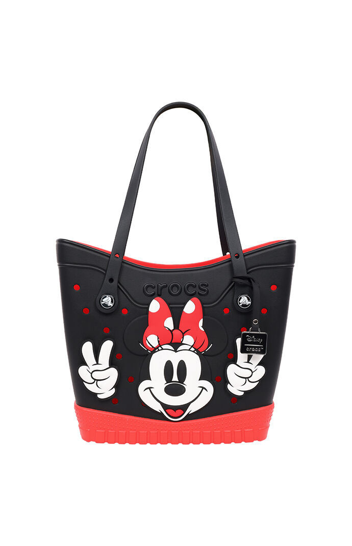 Crocs Women's x Disney Minnie Mouse Classic Medium Tote Bag in Black | PacSun