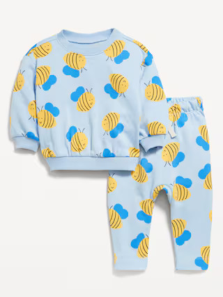 Printed French Terry Sweatshirt and Leggings Set for Baby | Old Navy (US)