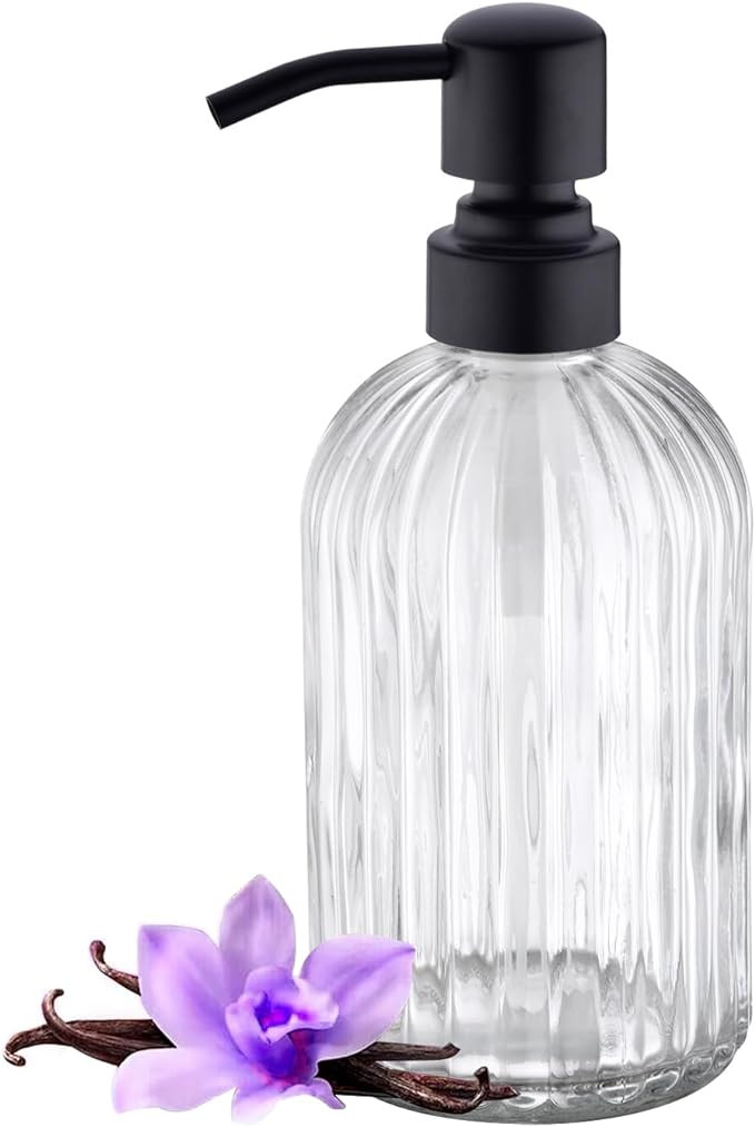 Matte Black Soap Dispenser, Dish Soap Dispenser, Bathroom Liquid Soap Dispenser, with Rustproof S... | Amazon (US)