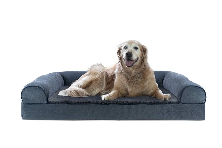 Furhaven Cooling Gel Dog Bed for Large Dogs w/ Removable Bolsters & Washable Cover, For Dogs Up t... | Amazon (US)