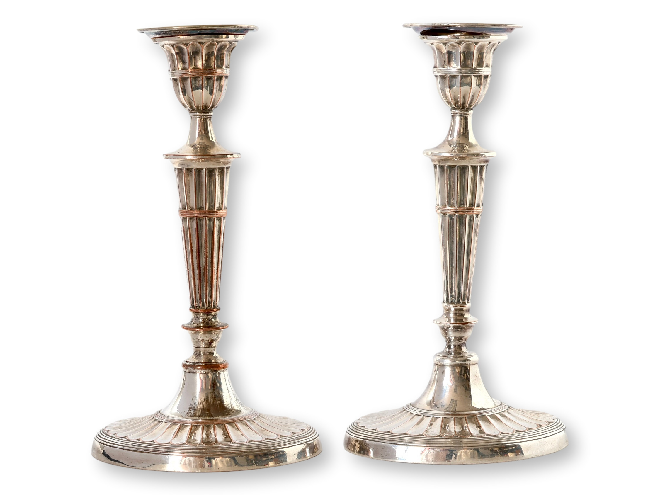 Georgian Silver-Plate Candelsticks - Rose Victoria | One Kings Lane