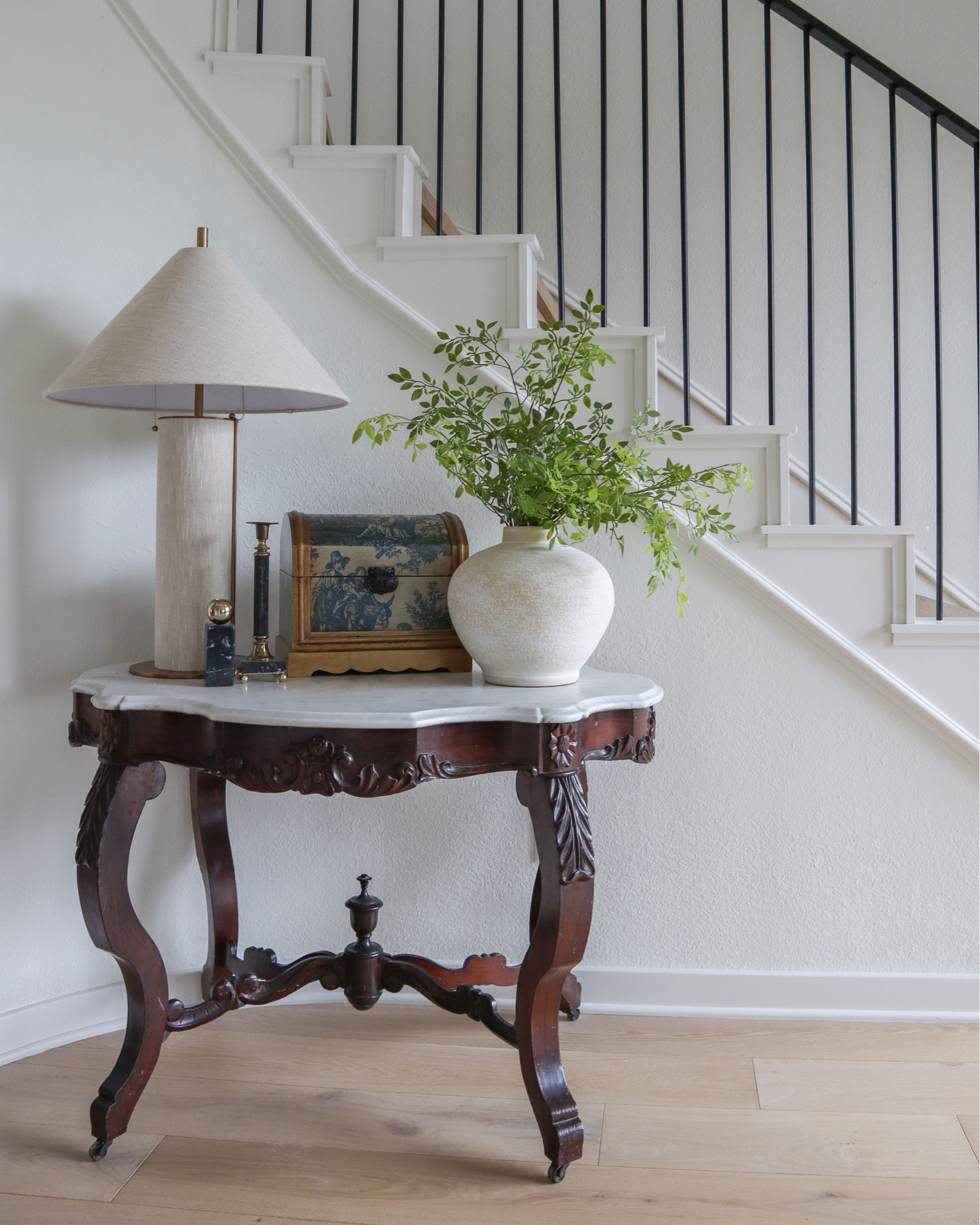 Entryway decor

lamp, vase, Amazon stems, antique table

#LTKunder50 #LTKstyletip #LTKhome