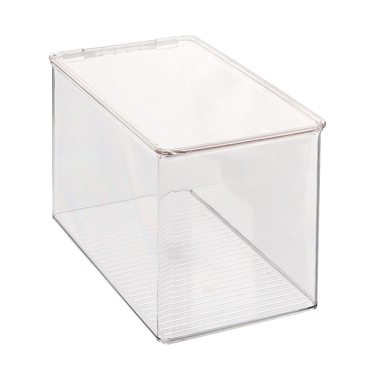 Hinged-Lid Stackable Shoe Boxes | The Container Store