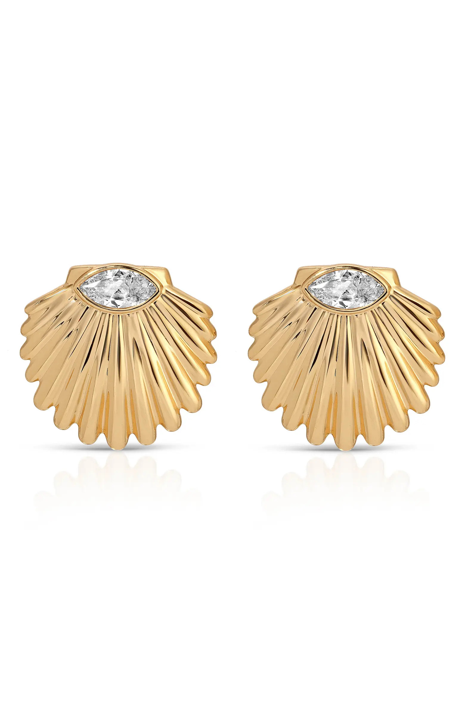 Santorini Shell Stud Earrings | Nordstrom