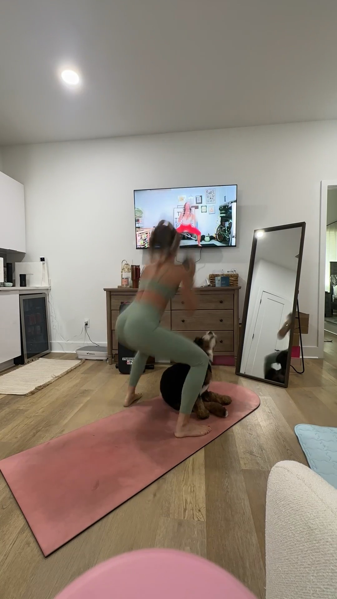 Amazon size small Women's Solid Color Fitness 2-Piece Set, High Waist Seamless Leggings, Padded Stretch Sports Bra Set

My workout and workout gear for my daily workout. I take pilates classes from @lexfish on Instagram she has a whole online platform and membership! Most of my pilates gear and tools are from Bala. Bala use code SLOANE15. 
#workoutgear #workoutwear #pilates #ootd #outfit #athleticwear #athleticoutfit #bikershorts #sportsbra #pilatesoutfit #athleisure #bala #pilatesworkout #pilateslovers #pilatestiktok #balabangles

#LTKfitnessgoals #LTKActive #LTKvlog