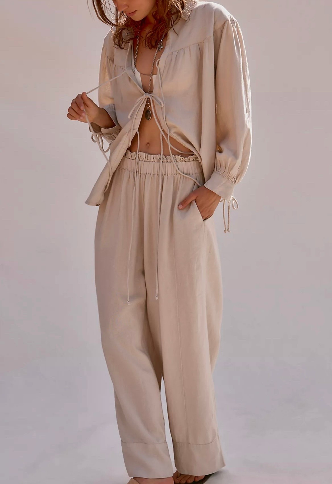 Cutest matching beige set from Free People for a breezy summer look

#freepeople #matchingset #linenpants

#LTKStyleTip #LTKSeasonal #LTKTravel