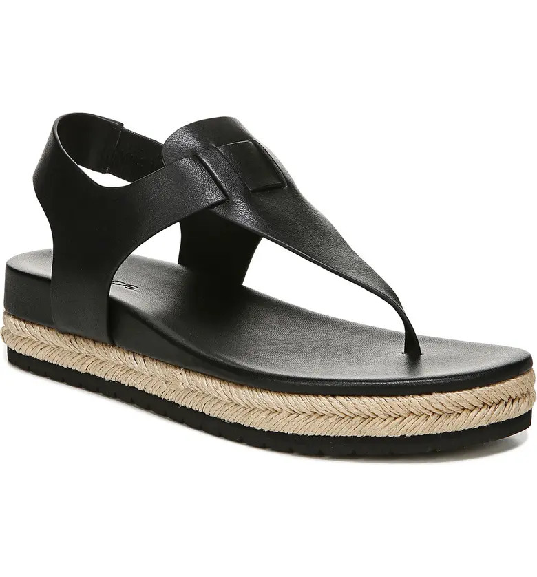 Details & CareSoft leather straps on top and cushioned comfort on bottom, these jute trimmed sand... | Nordstrom Rack