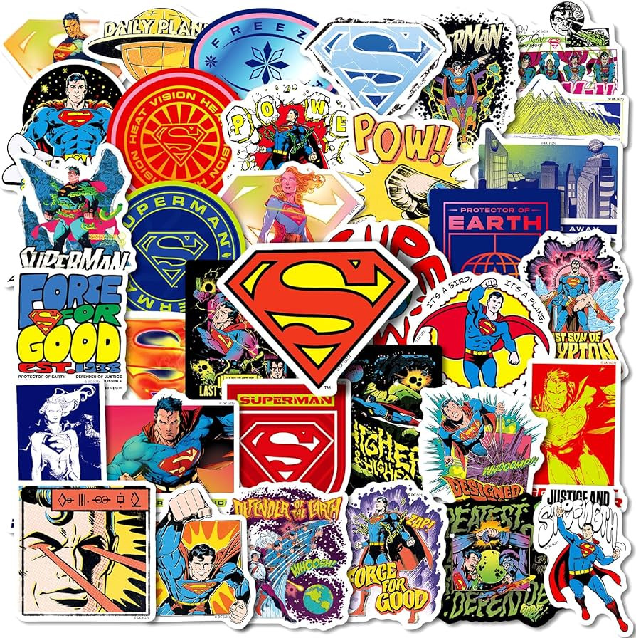 Super Hero Stickers for Kids, 50 PCS Vinyl Waterproof Stickers for Water Bottles, Laptop, Skatebo... | Amazon (US)