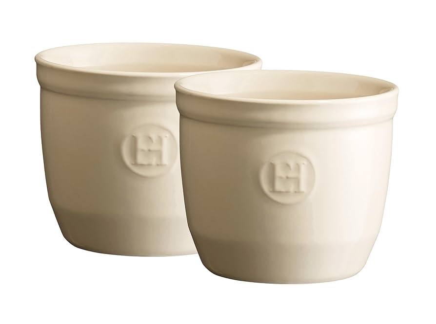 Emile Henry Made in France 6.75 oz (Set of 2), 3.25" x 2.75" Set of Individual ramekins, Clay | Amazon (US)