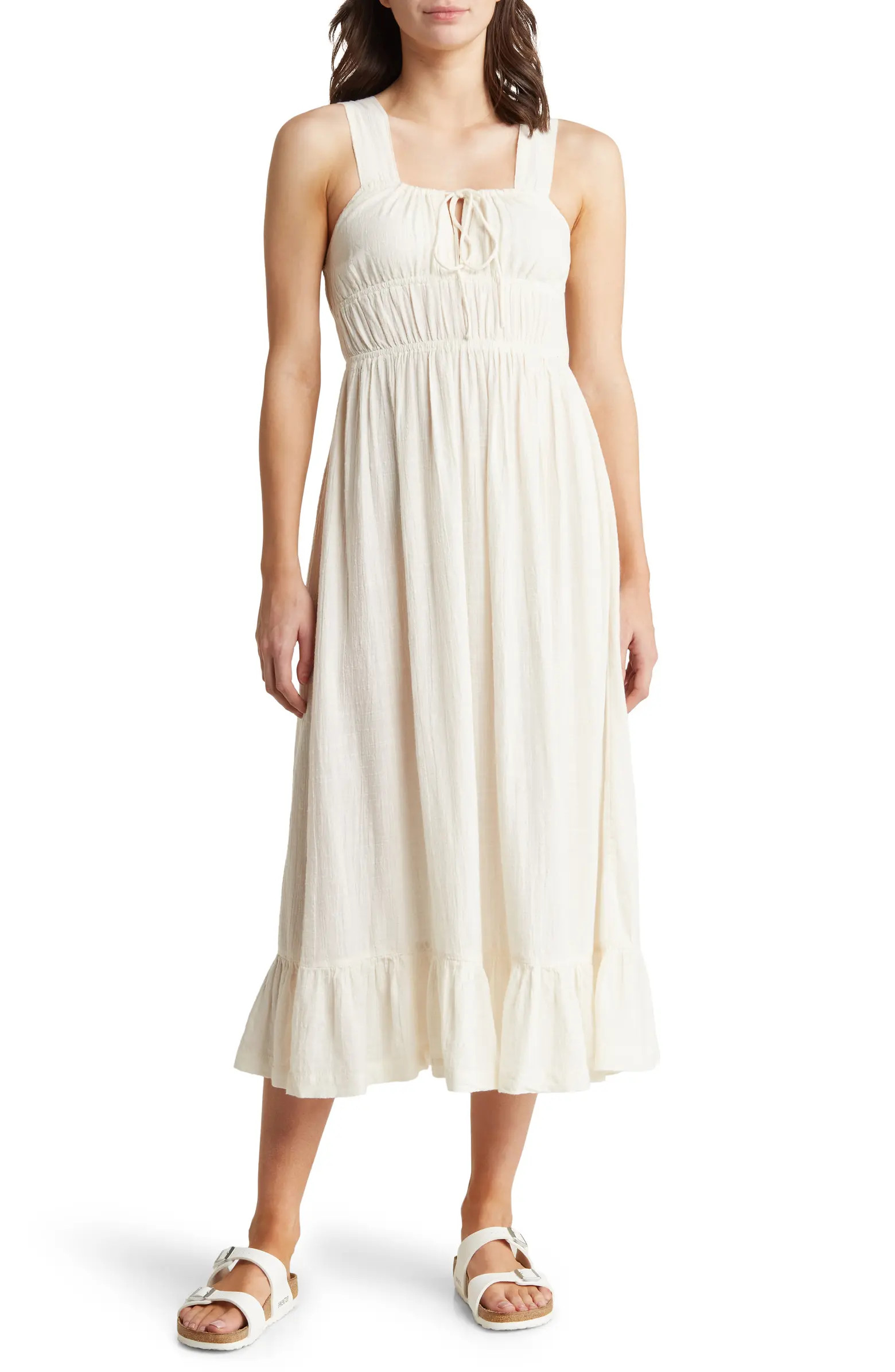 Paradise Winds Cotton Blend Midi Dress | Nordstrom
