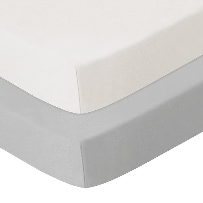 100% Organic Cotton Pack N Play Sheets, 2 Pack Portable Playard / Mini Crib Mattress Sheets, Ultr... | Amazon (US)