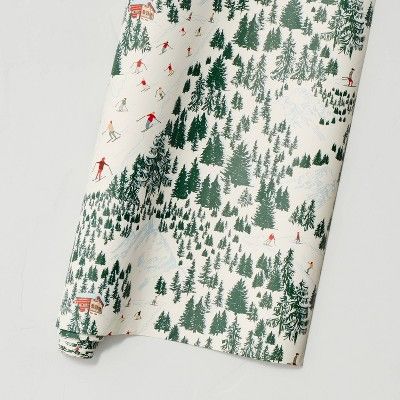 Winter Ski Scene Premium Gift Wrap - Hearth &#38; Hand&#8482; with Magnolia | Target