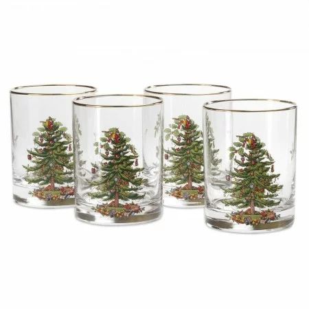 Christmas Tree 14 oz. Whiskey Glass (Set of 4) | Wayfair North America