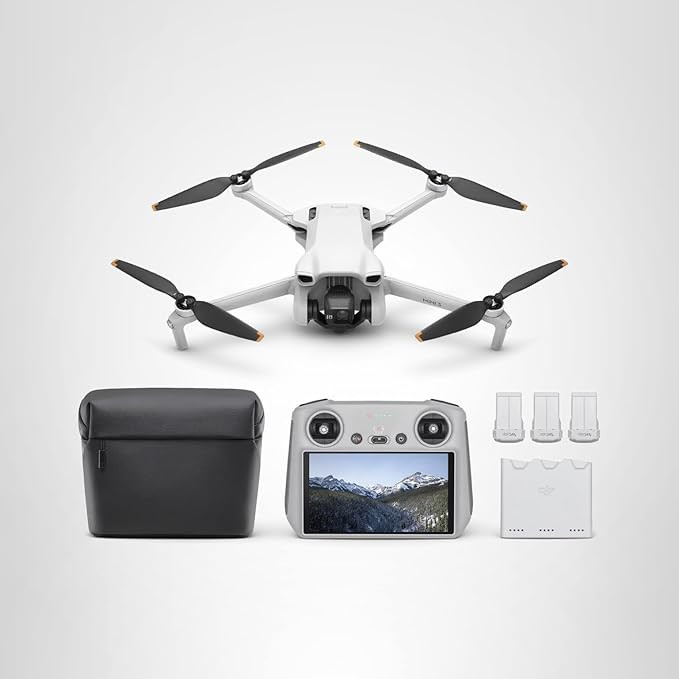 DJI Mini 3 Fly More Combo (DJI RC), Drones with Camera for Adults 4K, 3 Batteries for 114-min Fli... | Amazon (US)