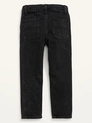 Unisex Loose Non-Stretch Black-Wash Jeans for Toddler | Old Navy (US)