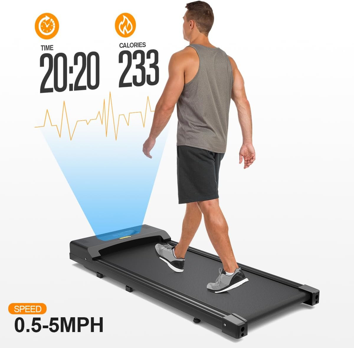 Walking Pad Under Desk Treadmill for Home Office - Walking Treadmill Portable Desk Treadmill for ... | Amazon (US)