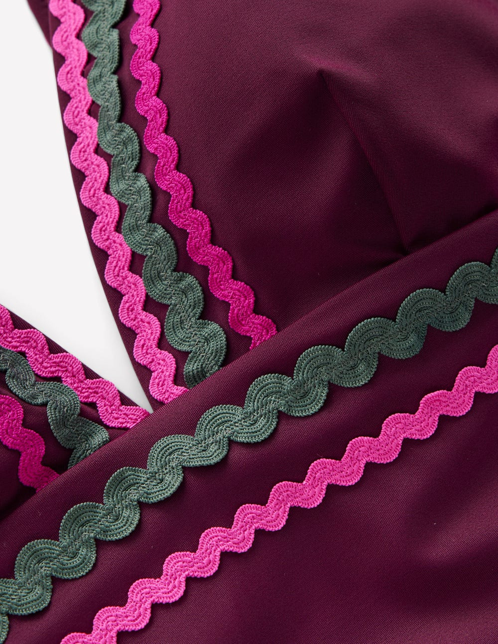 Porto V-neck Swimsuit-Chocberry | Boden (US)