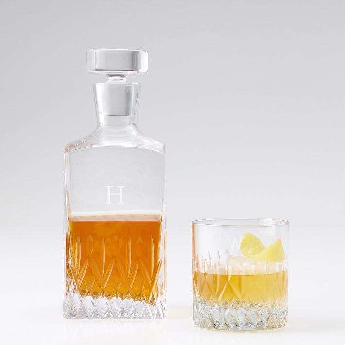 Classic Etched Whiskey Decanter | Mark and Graham