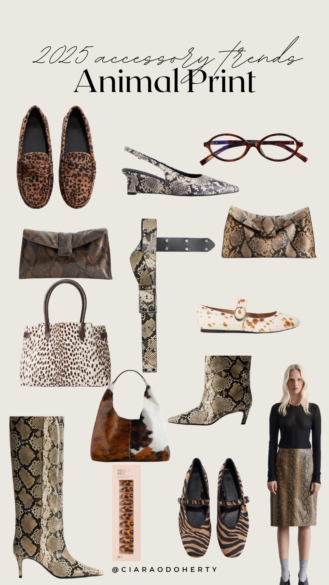 2025 Accessory Trends: Animal Print 
Snakeskin accessories, shoes, belts, leather 

#LTKautumn #LTKFashionMonth #LTKireland
