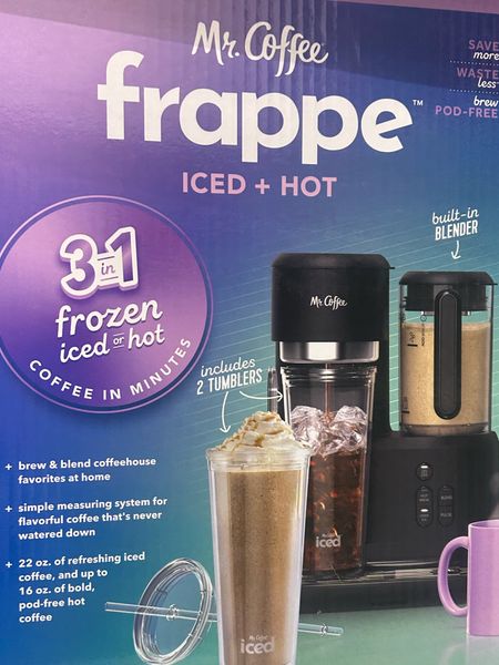 Todays target finds Mr. coffee frappe machine! Omg I need asap to make at home Starbucks Frappuccino’s!
| pumpkin spice latte | iced latte | iced mocha | iced coffee | diy | target | recipes 

#LTKSeasonal #LTKunder50 #LTKhome