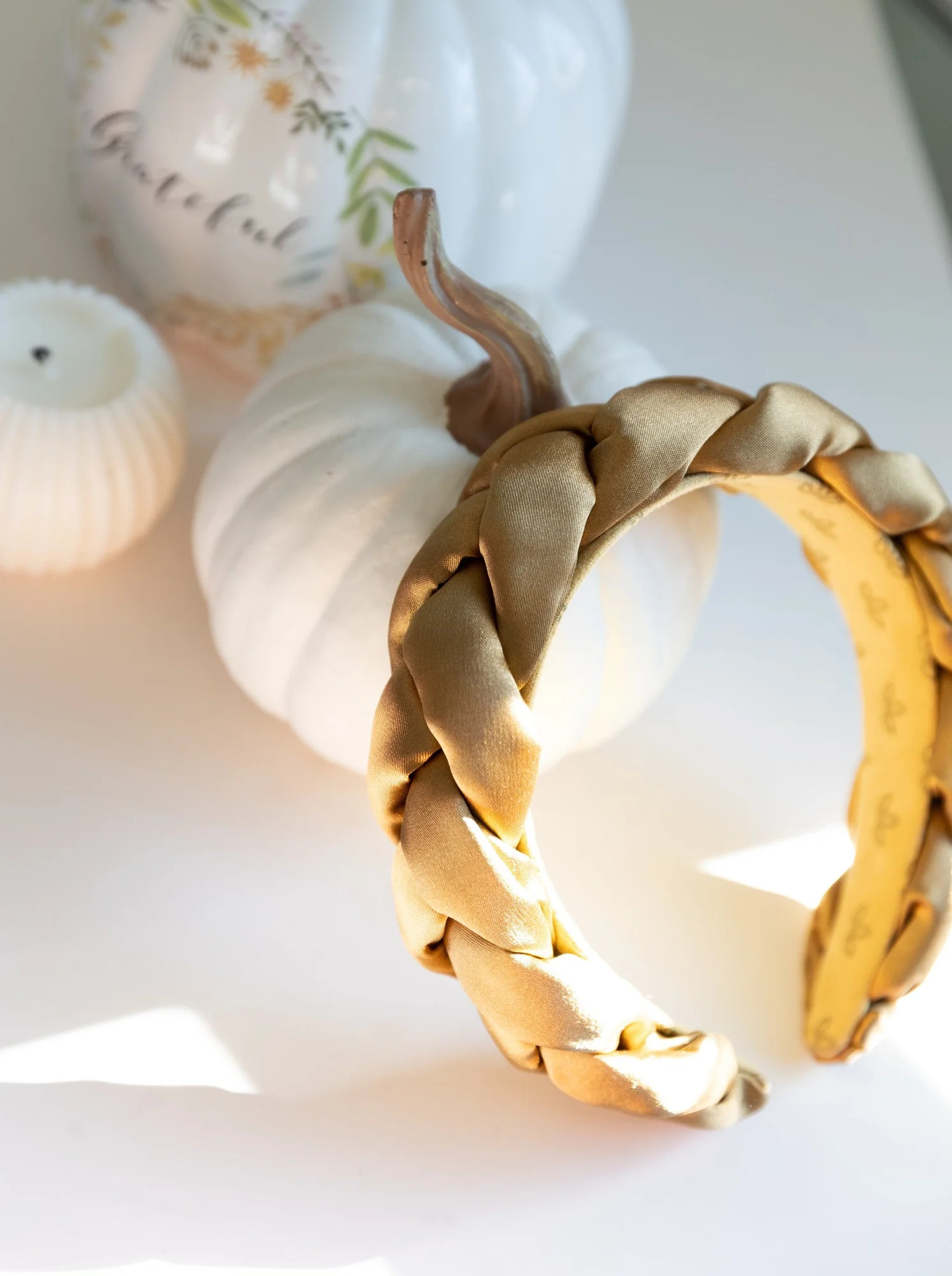 Gold Braided Halo Headband | La Bella Shop
