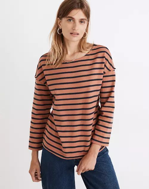 Luxe Long-Sleeve Tee in Casler Stripe | Madewell