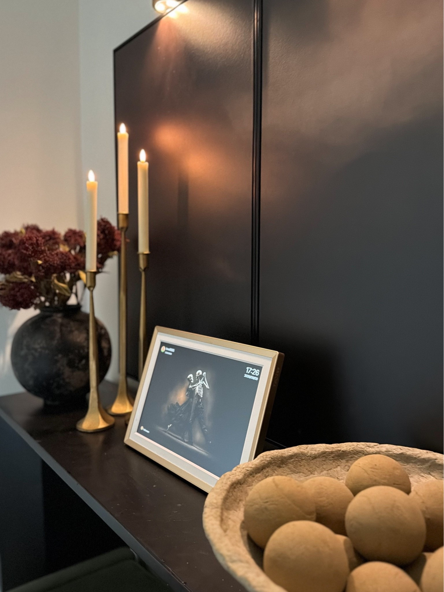 Fall console styling, moody but elegant

#LTKHome