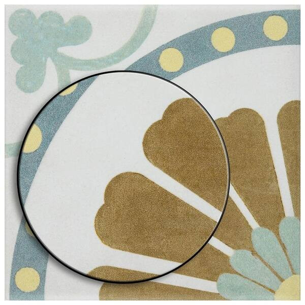 SomerTile Revival Ring Mini 4x4-inch Ceramic Floor and Wall Tile | Bed Bath & Beyond