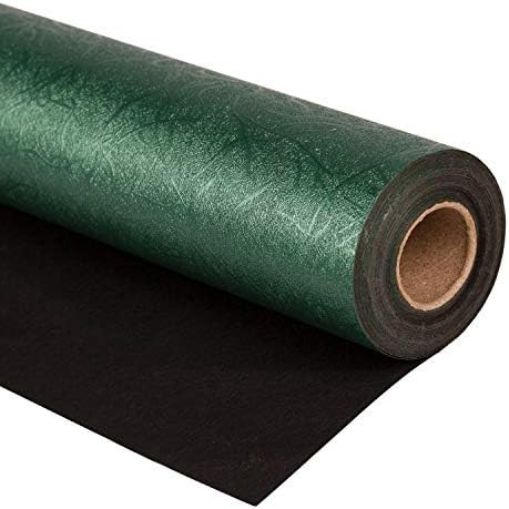 WRAPAHOLIC Green Wrapping Paper Roll - Mini Roll - 17 Inch x 16.5 Feet - Reversible Green and Bla... | Amazon (US)