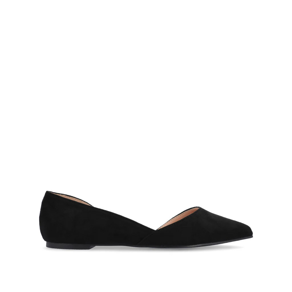 ESTER D'ORSAY FLAT IN FAUX SUEDE | Journee Collection