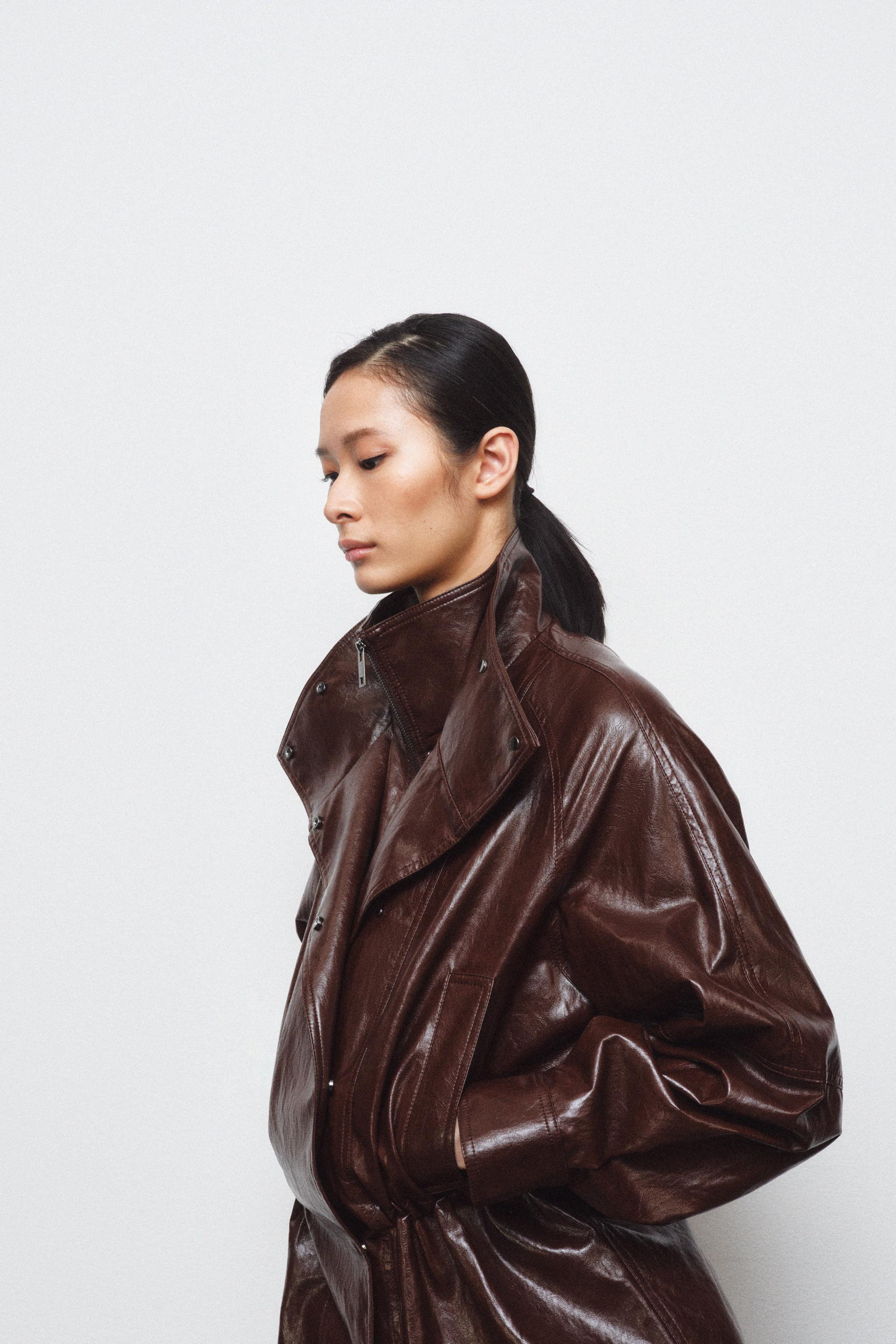 ZW COLLECTION FAUX LEATHER JACKET | Zara UK